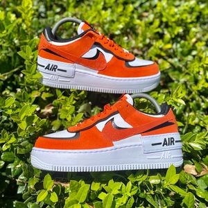 Nike Air Force 1 Shadow Cracked Leather Rush Orange
